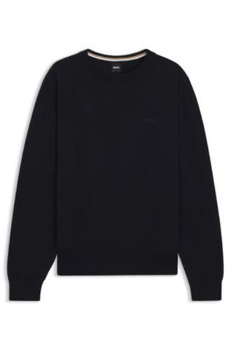 Pull en coton à logo brodé - Boss - Modalova
