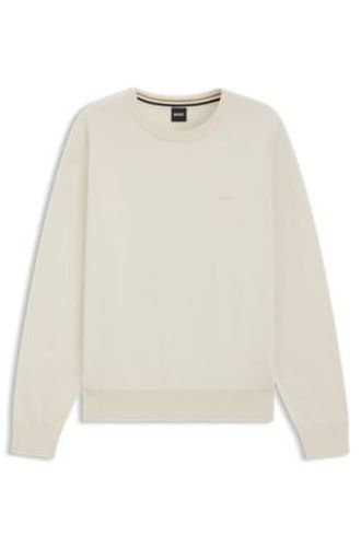 Pull en coton à logo brodé - Boss - Modalova