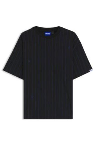 T-shirt en jersey de coton avec logo Happy en bande - HUGO - Modalova