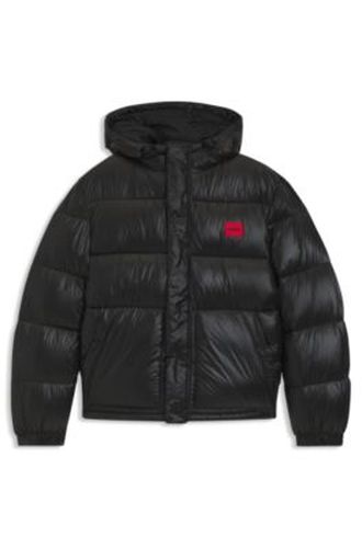 Veste à capuche déperlante avec écusson logo - HUGO - Modalova