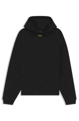 Sweat à capuche en molleton de coton avec logo artistique de l'Année du Cheval - Boss - Modalova