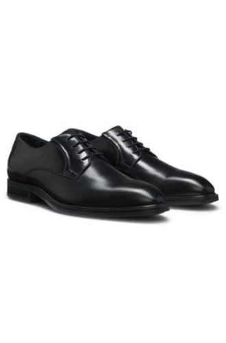 Chaussures derby en cuir lisse - Boss - Modalova