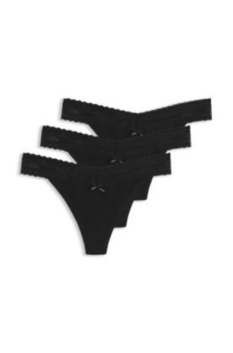 Slip en coton stretch avec finition en dentelle élégante - HUGO - Modalova