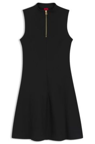 Robe trapèze à encolure zippée - HUGO - Modalova