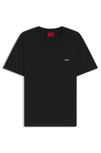 T-shirt en jersey de coton avec graphique au dos - HUGO - Modalova