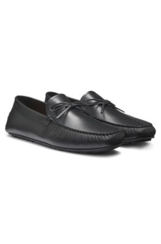 Mocassins driver en cuir avec nœud - Boss - Modalova