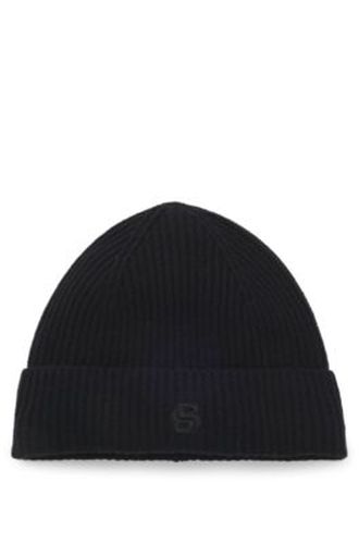 Bonnet en laine et cachemire à monogramme Double B - Boss - Modalova