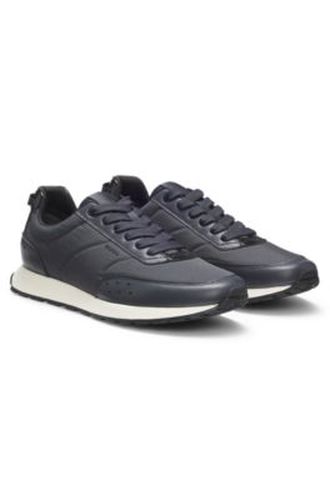Baskets style chaussures de course à détail en zigzag - HUGO - Modalova