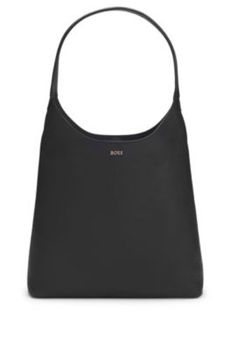 Sac hobo en cuir à logo métallique - Boss - Modalova