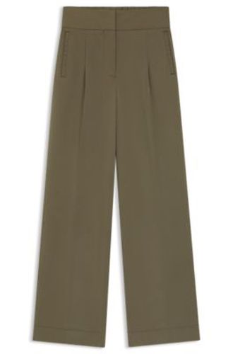 Pantalons coupe droite plissés sur le devant - Boss - Modalova