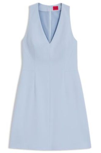 Robe à col V avec détails de couture - HUGO - Modalova