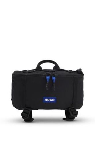 Sac ceinture avec étiquette logotée bleue - HUGO - Modalova