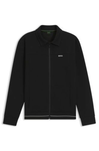 Sweat en coton mélangé avec logo brodé - Boss - Modalova