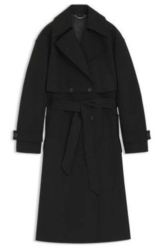 Trench adaptable en coton stretch convertible en robe - Boss - Modalova