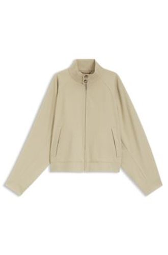 Veste zippée en coton stretch - Boss - Modalova