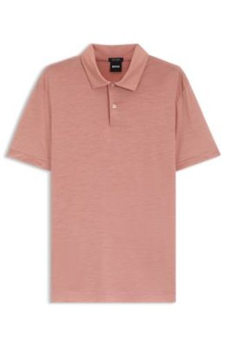 Polo Regular Fit en laine mélangée - Boss - Modalova