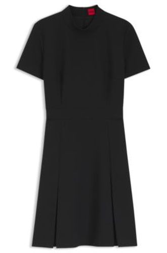 Robe à plis creux et col montant - HUGO - Modalova