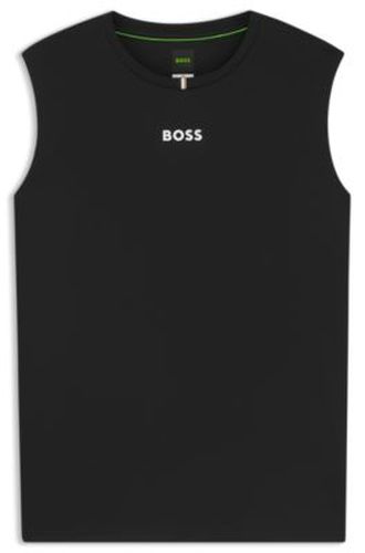 Active T-shirt sans manches en tissu séchant rapidement avec logo - Boss - Modalova