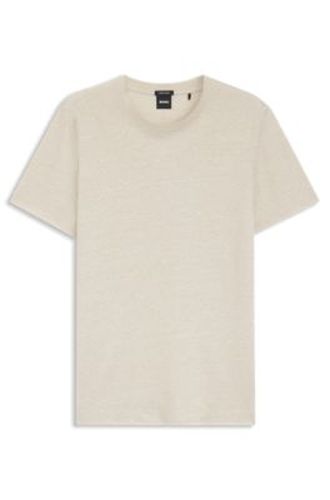T-shirt Regular en lin et coton - Boss - Modalova