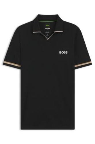 Active Polo Slim Fit avec détails à rayures emblématiques - Boss - Modalova