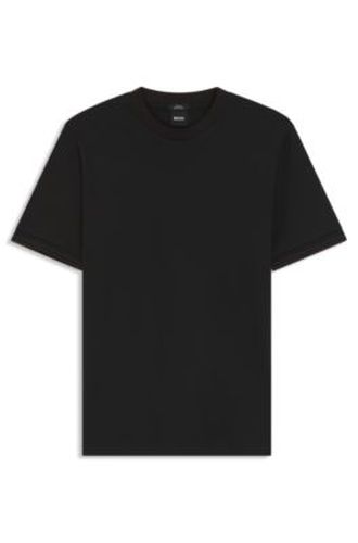 T-shirt Slim en coton mercerisé avec contraste - Boss - Modalova