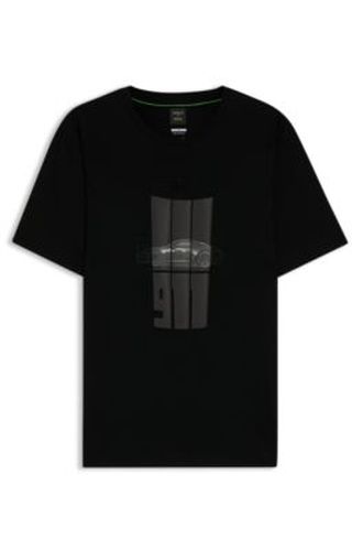 T-shirt Porsche x  en coton mercerisé avec graphismes réfléchissants - Boss - Modalova