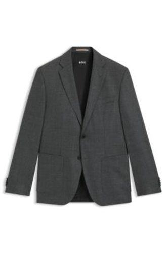 Veste Regular en laine vierge à motif - Boss - Modalova
