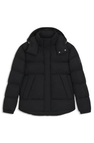 Veste déperlante à badge logoté - Boss - Modalova