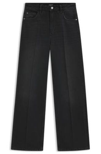 Jean Boyfriend en denim rigide gris - Boss - Modalova