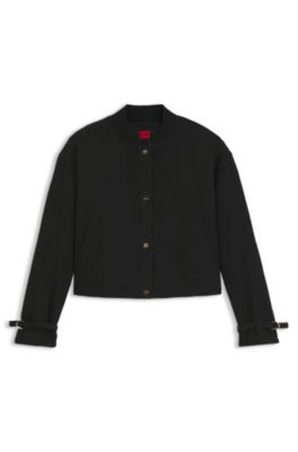 Blazer coupe oversize en tissu bouclé - HUGO - Modalova