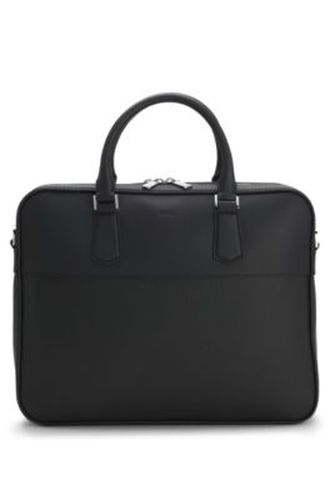 Porte-documents en cuir aux finitions lisses et grainées - Boss - Modalova