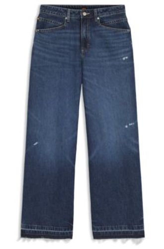 Jean Relaxed en denim rigide bleu - Boss - Modalova