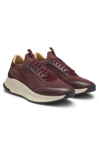TTNM EVO baskets avec tige en maille et finitions en cuir - Boss - Modalova