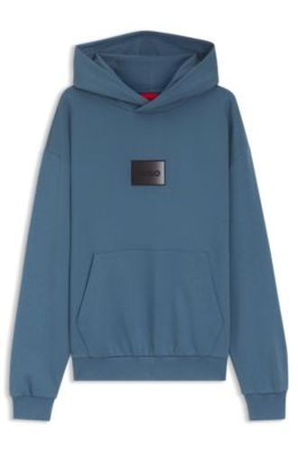 Sweat à capuche en molleton de coton avec logo en dégradé - HUGO - Modalova
