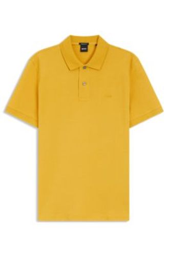 Pallas polo en piqué de coton avec logo brodé - Boss - Modalova