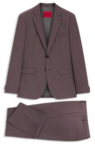 Costume deux pièces Extra Slim en popeline de laine mélangée - HUGO - Modalova