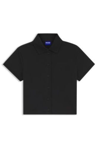 Polo Slim en coton stretch - HUGO - Modalova