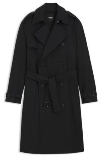 Trench déperlant en twill de coton - Boss - Modalova