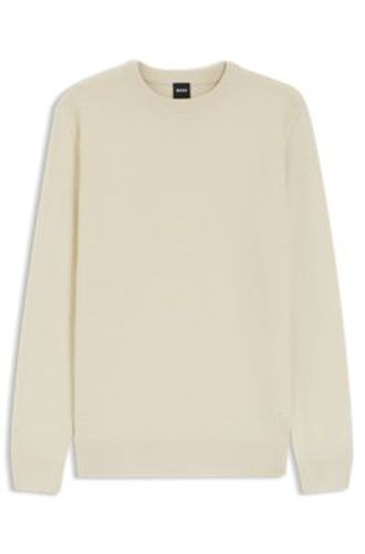 Pull en laine vierge mélangée aux différentes structures - Boss - Modalova