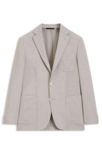 Blazer Slim en laine vierge à micro motif - Boss - Modalova