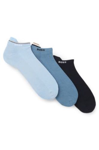 Lot de trois paires de chaussettes basses avec semelle confortable - Boss - Modalova
