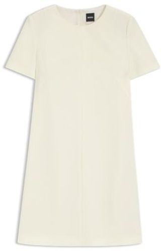 Robe à manches courtes en crêpe japonais - Boss - Modalova