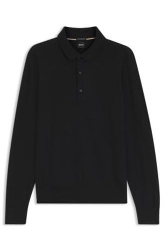 Polo en maille en laine mérinos - Boss - Modalova