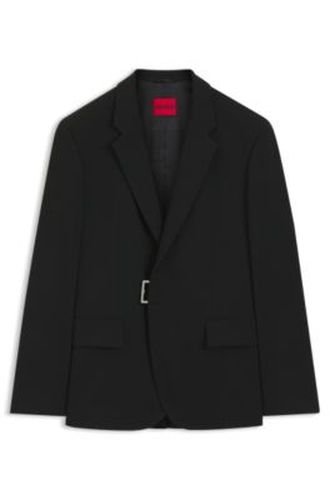 Veste de costume Slim avec fermeture à boucle en métal - HUGO - Modalova