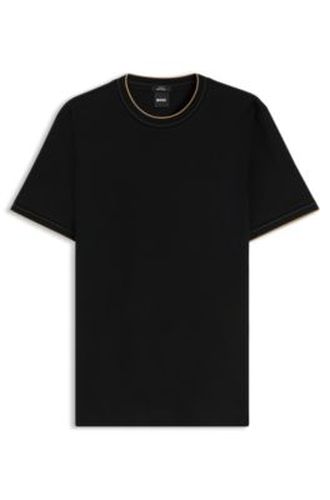 T-shirt Slim en coton à col rond - Boss - Modalova