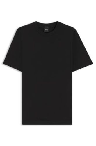 T-shirt en jersey de coton avec détail logoté - Boss - Modalova