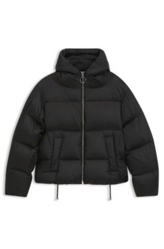 Doudoune en duvet brillante avec tirette au style affirmé - HUGO - Modalova