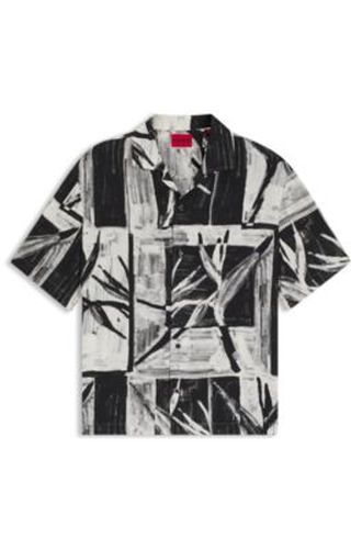 Chemise Oversize imprimée avec col de camp - HUGO - Modalova