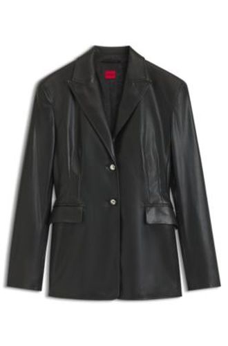 Regular-fit blazer in faux leather - HUGO - Modalova