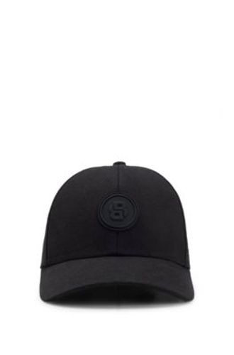 Casquette en toile de coton avec écusson à monogramme Double B - Boss - Modalova